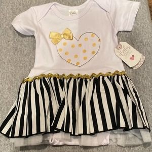 Baby Ganz Diaper Shirt Tutu NWT